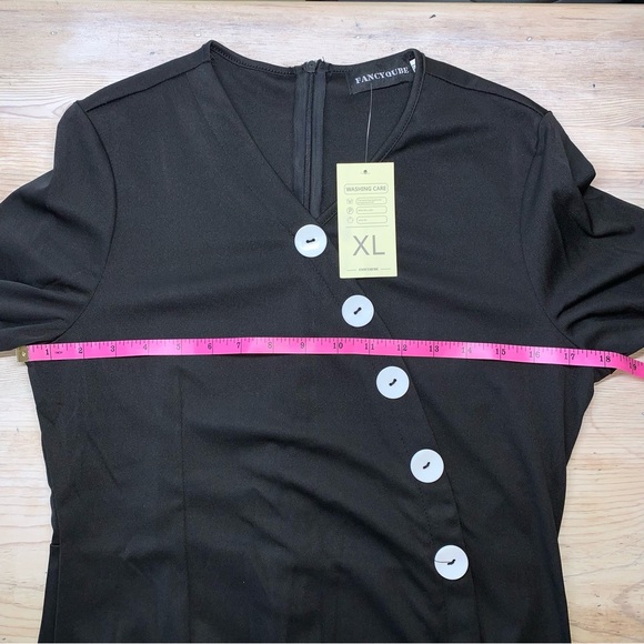 NWT Fancyqube Long Black Gothic Dress - Picture 10 of 12